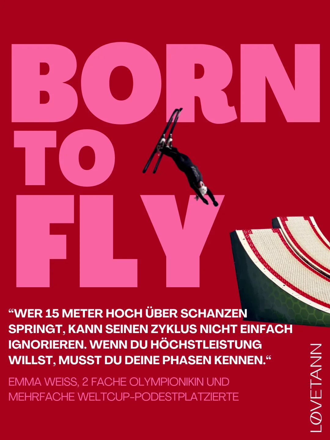 Wenn Emma 15 Meter hoch über Schanzen fliegt, ignoriert sie eine Sache nie: ihre Zyklusphase. Und du?