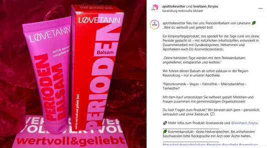 Ein Ritterschlag für Løvetann: Warum unser Periodenbalsam jetzt in der Apotheke steht