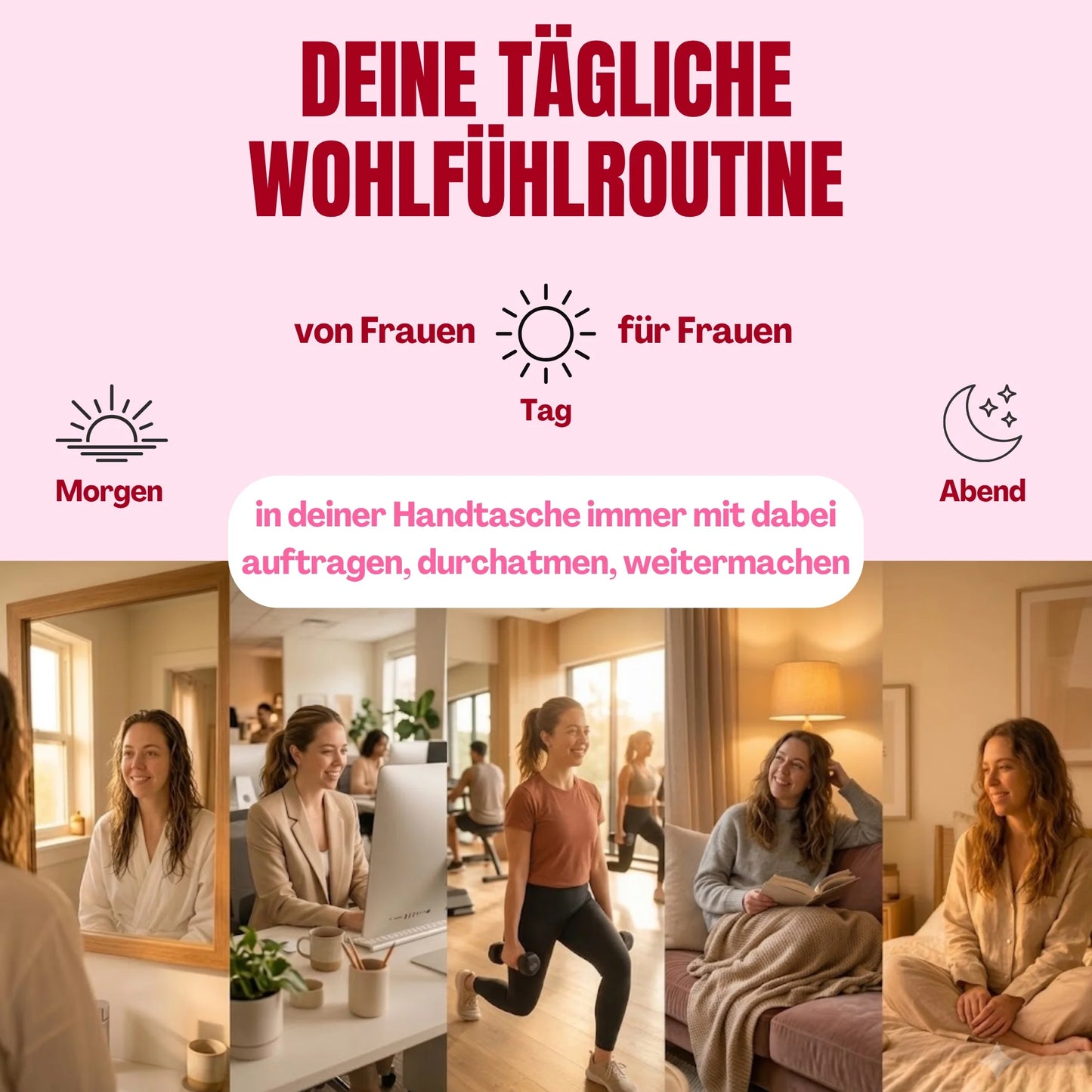 Lovetann_Periodenbalsam_Wohlfuehlroutine von Frauen für Frauen Handtasche
