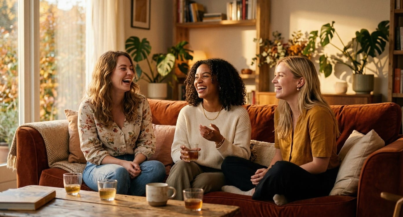 Lovetann wohltuend Frauen Sofa Entspannt Sisterhood